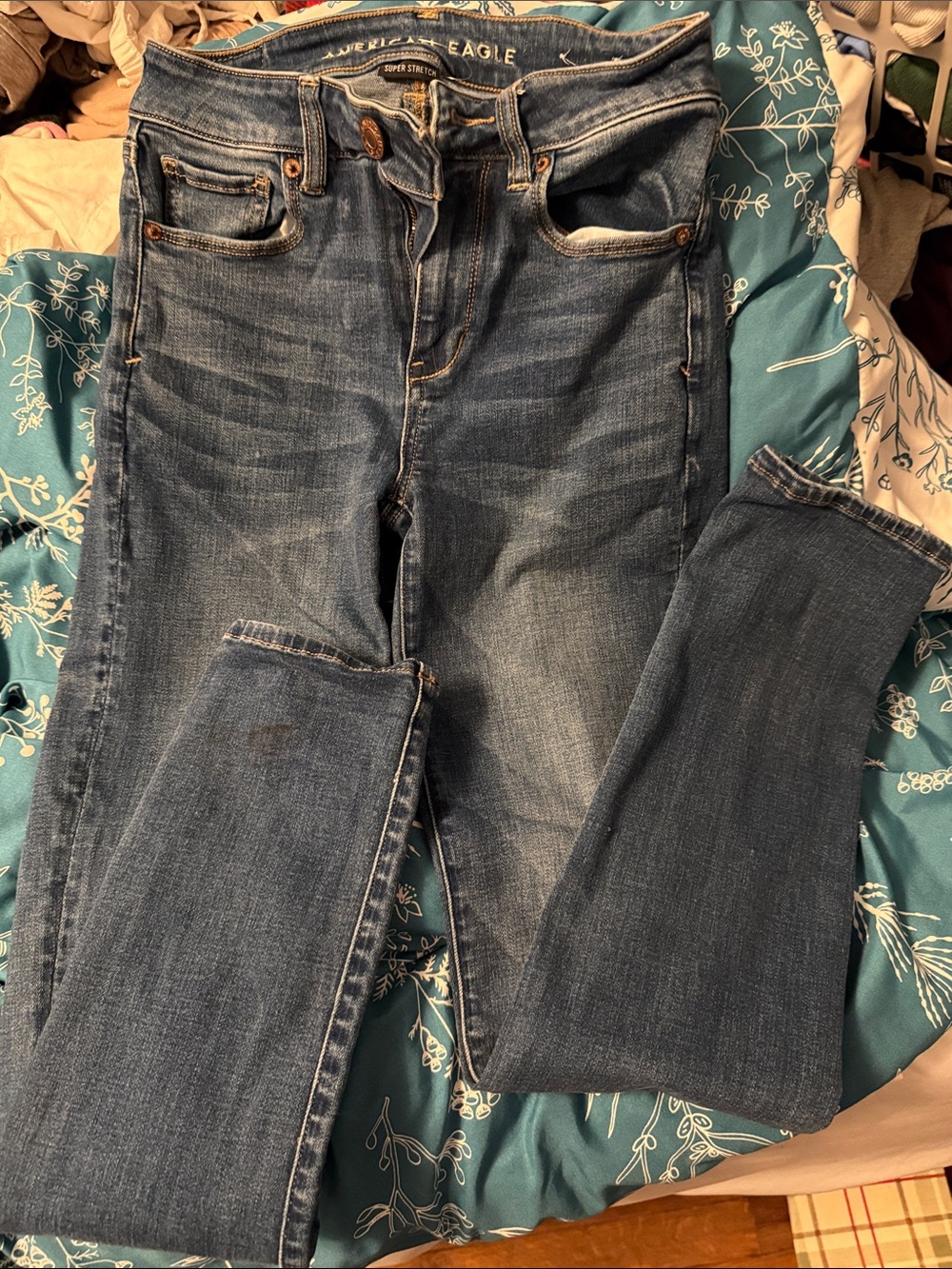 American Eagle Outfitters Women's Medium Blue Skinny Jeans